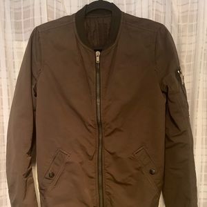 Rick Owens Drkshdw Khaki Bomber Size Medium